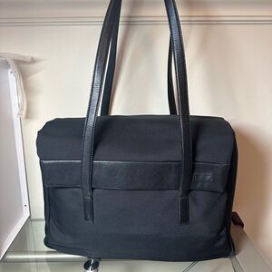 Tumi black tote